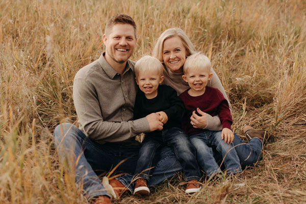 Chiropractor Coon Rapids MN Dillon Sletten With Family
